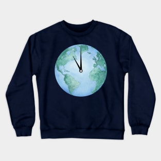 PLANET EARTH - 11th Hour - Wake Up Call - Climate - Environment Crewneck Sweatshirt